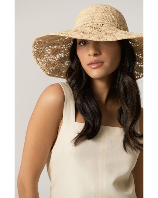 Helen Kaminski Natural Maria Raffia Straw Sun Hat