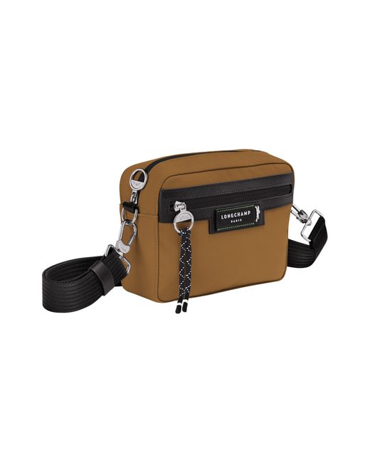 Longchamp Green District Camera Recycled Crossbody Bag in Brown for Men
