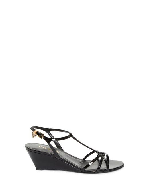 Prada Black Cage Wedge Sandal