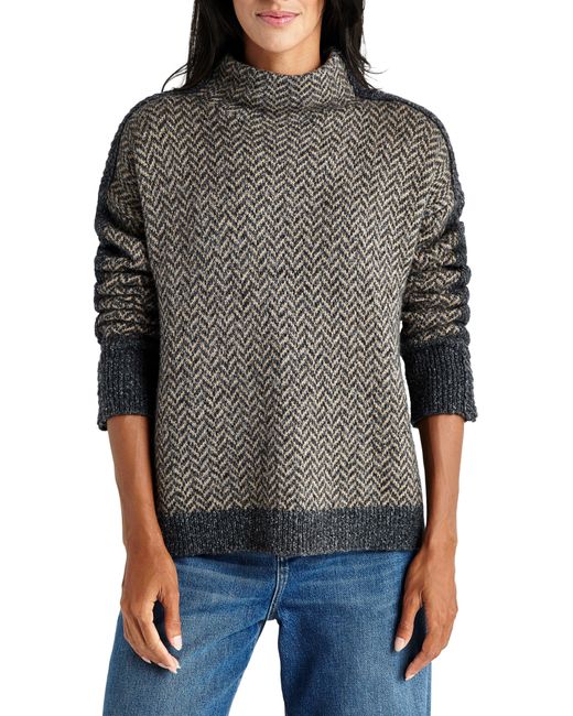 Splendid Black Aria Funnel Neck Sweater