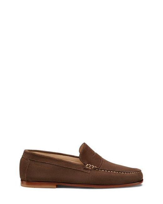 Stuart Weitzman Brown Brady Penny Loafer for men