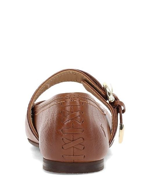 Frye Brown Heather Pointed Toe Mary Jane Flat