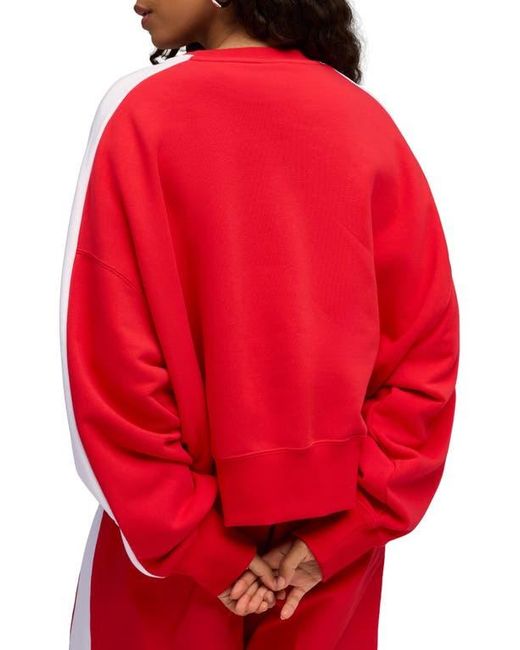 PUMA Red T7 Oversize Crewneck Sweatshirt