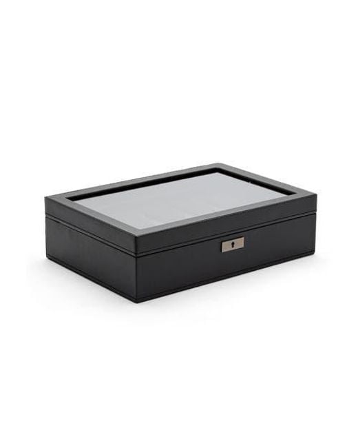 Wolf Black Axis 10 Piece Watch Box for men