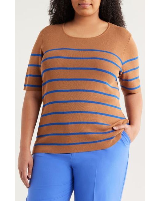 Tahari Orange Stripe Sweater