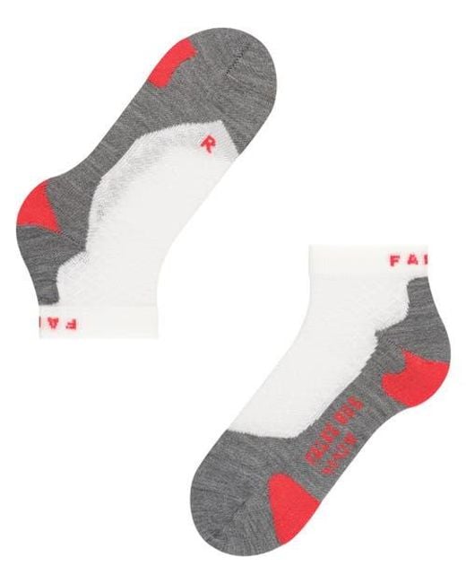 Falke White Ru5 Race Short Running Socks