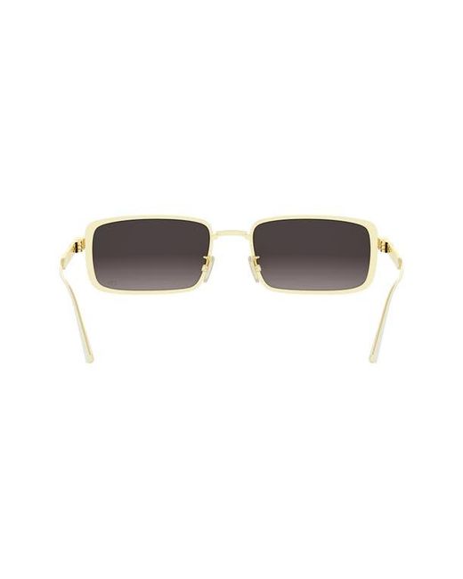 Dior Brown Cannage S2U Rectangular Sunglasses