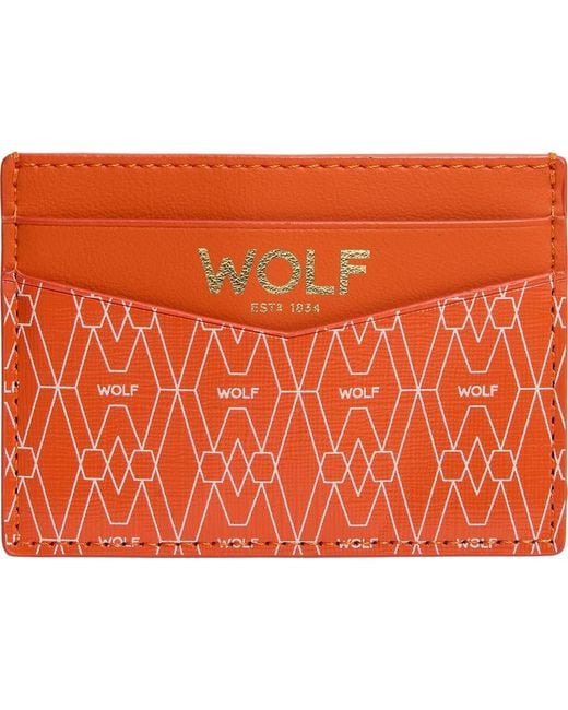 Wolf Orange Signature Cardholder for men