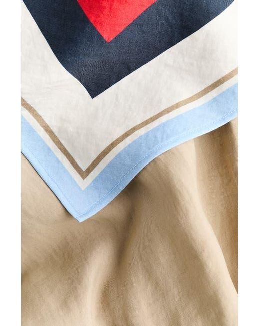 H&M Natural Bubble-Hem Jacket With Scarf