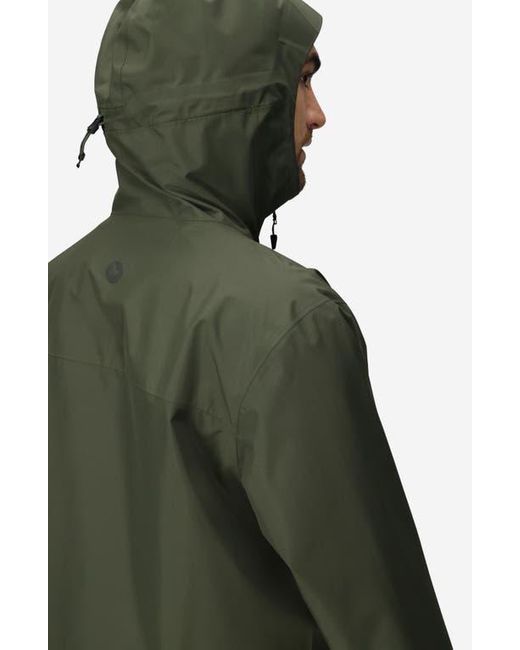 Marmot Green Minimalist Pertex Waterproof Hooded Jacket for men