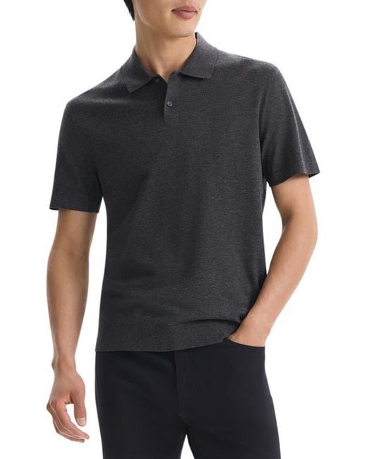 Theory Black Goris Performance Polo for men