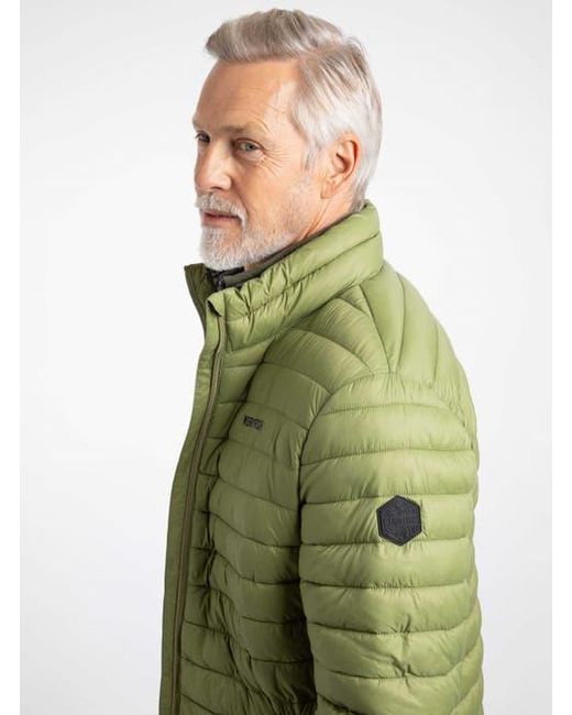 Weird Fish Green Crantock Showerproof Padded Jacket for men