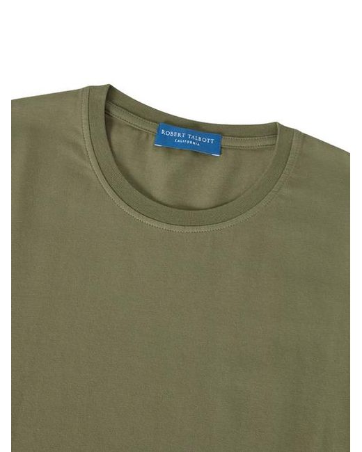 Robert Talbott Green Stretch Jersey Dean Tee for men