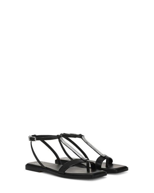 Sarto White Logan Ankle Strap Sandal