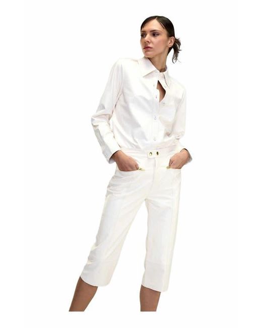 Cynthia Rowley Multicolor Leather Capris