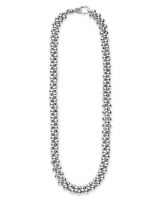 Lagos Metallic Caviar Bubbly Beaded Necklace