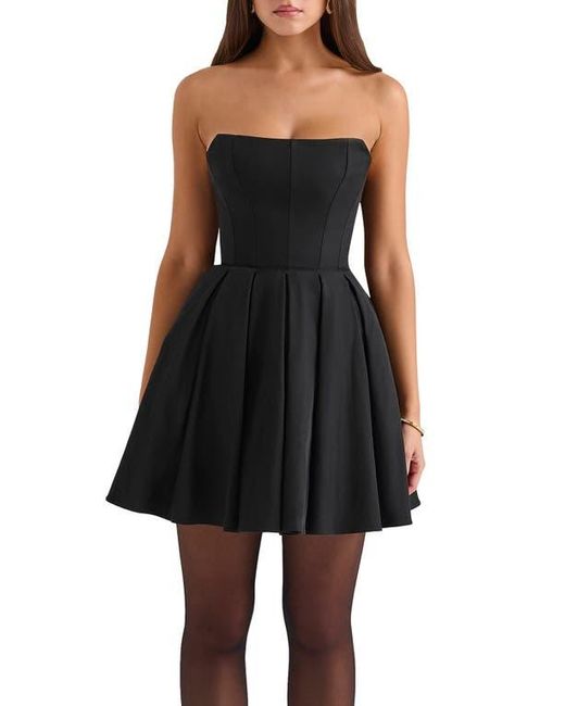 House Of Cb Emmanuela Strapless Fit & Flare Cocktail Dress in Black | Lyst House Of Cb Emmanuela Strapless Fit & Flare Cocktail Dress in Black | Lyst