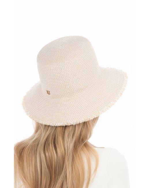 Eric Javits Natural Squishee Straw Bucket Hat