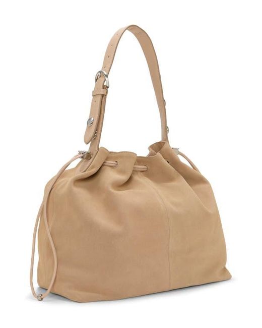 Vince Camuto Natural Pippa Leather Bucket Bag