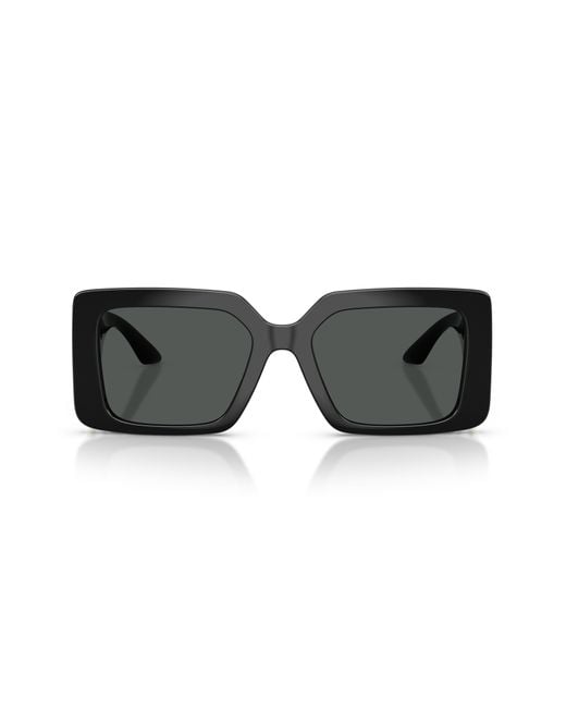Versace Black 55Mm Square Sunglasses