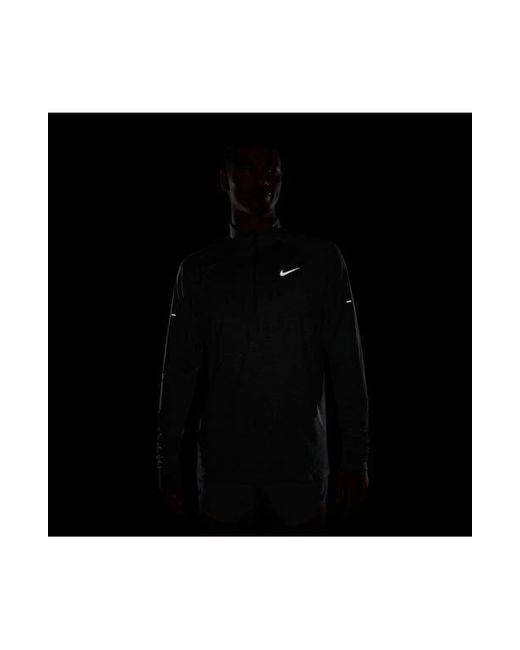 Nike Gray Dri-Fit Stride Half Zip Running Top for men