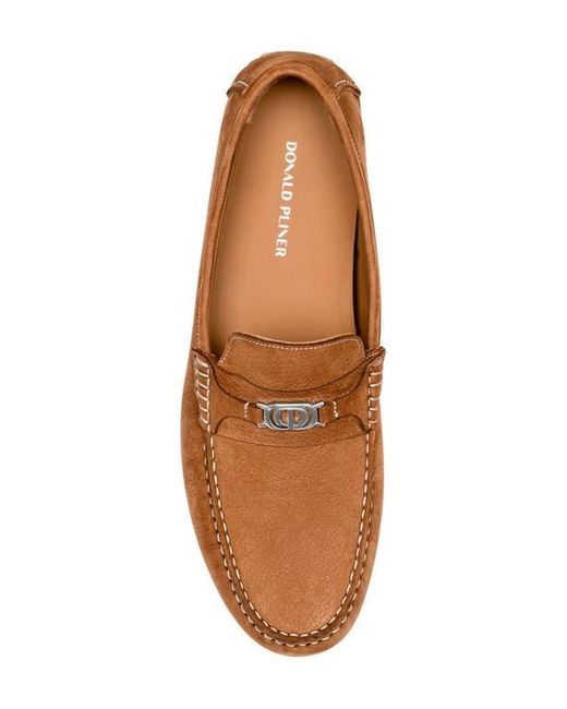 Donald J Pliner Brown Bodhi Bit Driving Shoe for men
