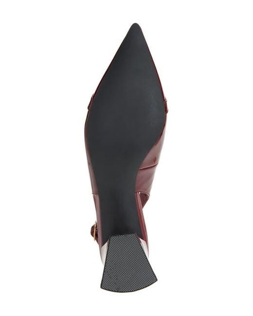 Jeffrey Campbell Red Nakita Slingback Pointed Toe Pump