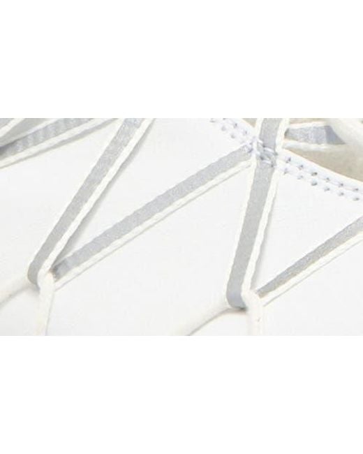 Jeffrey Campbell White Regimen Ankle Wrap Sneaker