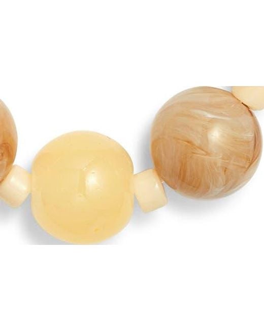 Nordstrom Metallic Graduated Beaded Necklace