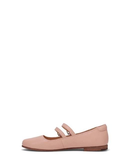 Frye Pink Carson Mary Jane Flat