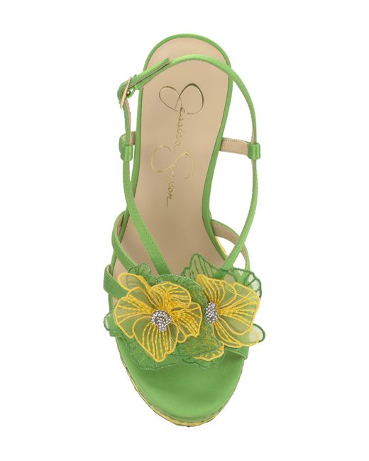 Jessica Simpson Yellow Visela Platform Wedge Sandal