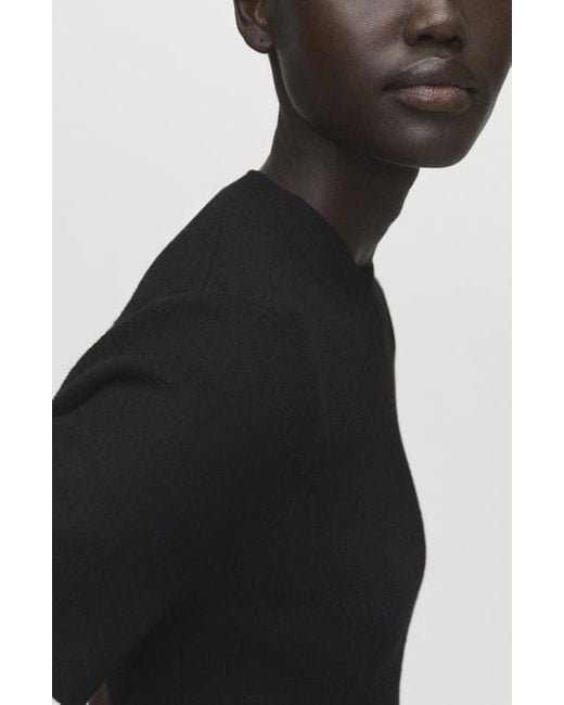 Mango Black Domino Seamed Minidress