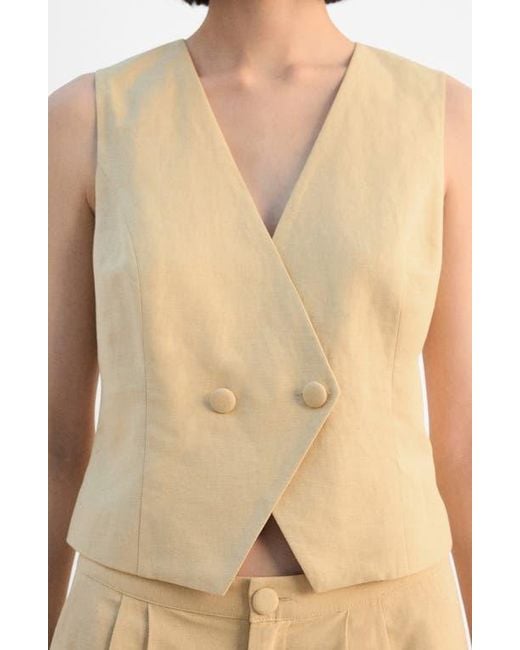Mango Natural Double Breasted Vest