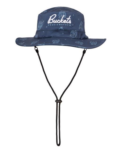 Travis Mathew Blue First Edition Bucket Hat for men