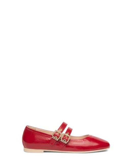 Nero Giardini Red Double Strap Ballet Flat