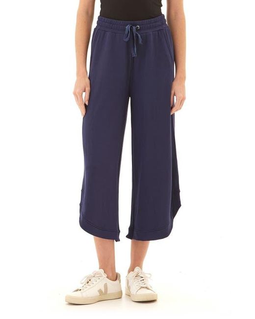 Threads For Thought Blue Kellyna Terry Cloth Capri Pants