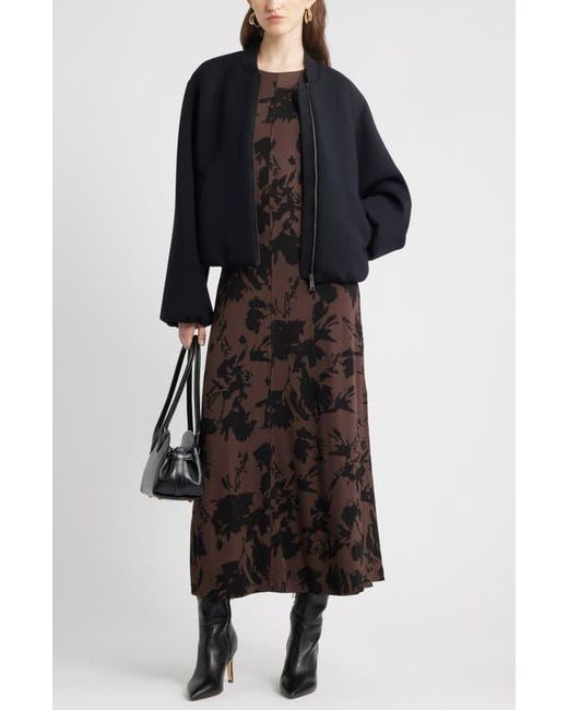 Nordstrom Black Dolman Sleeve Maxi Dress