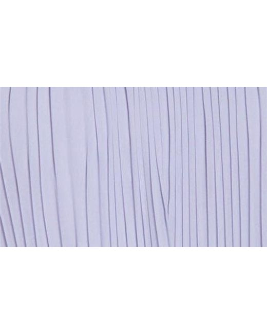 MELLODAY Blue Pleated Long Sleeve Dress