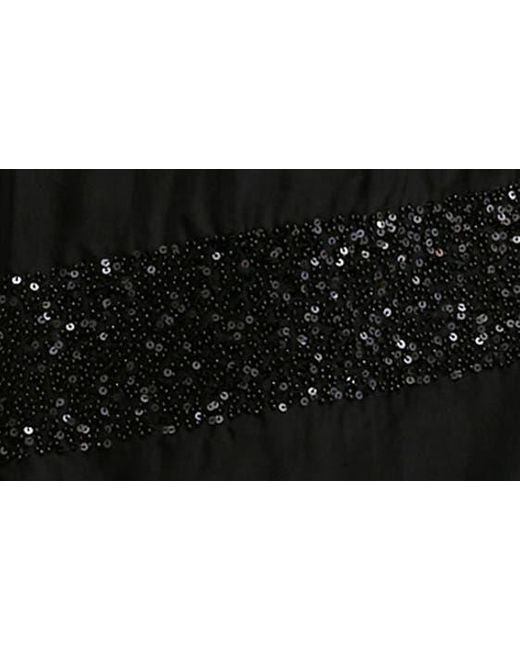 AllSaints Black Izabela Sheer Bead & Sequin Minidress