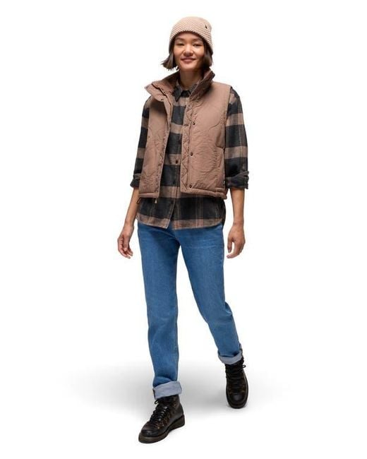 Prana Blue Encinitas Quilted Vest