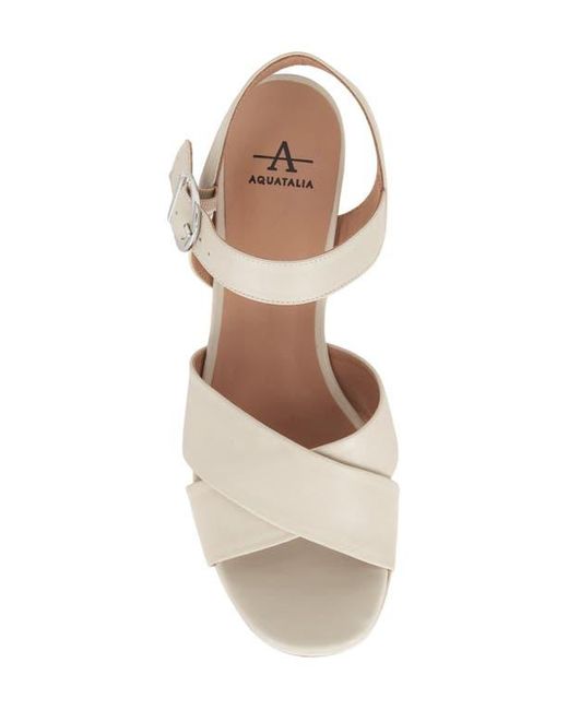 Aquatalia Natural Mianna Platform Sandal