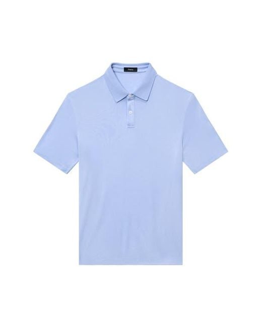 Theory Blue Kayser Solid Modal Blend Polo for men