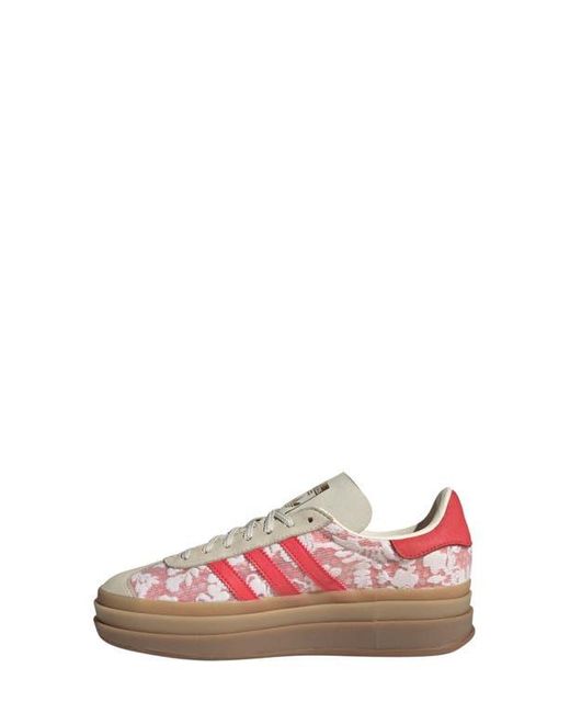 Adidas Pink X Liberty London Gazelle Bold Platform Sneaker