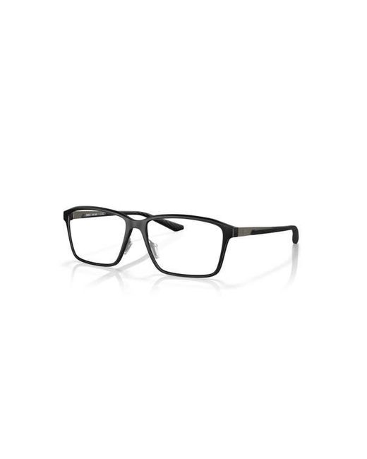 Costa Black 53Mm Rectangle Optical Glasses for men