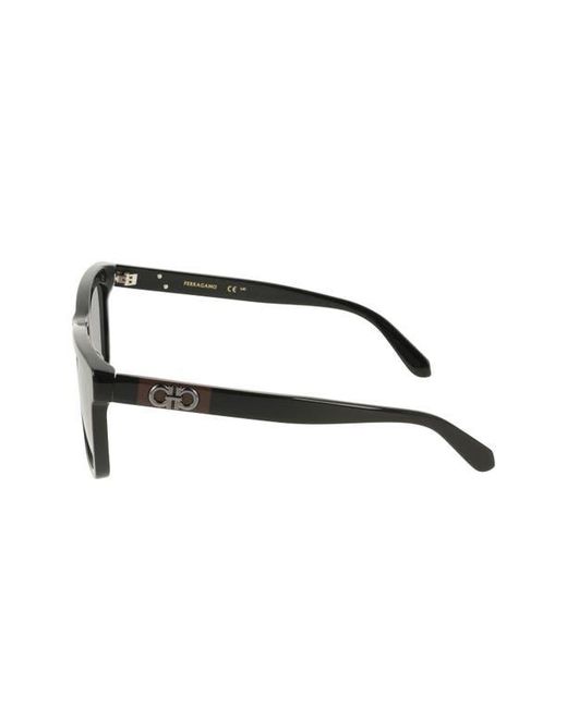 Ferragamo Black 55Mm Gradient Rectangle Sunglasses for men