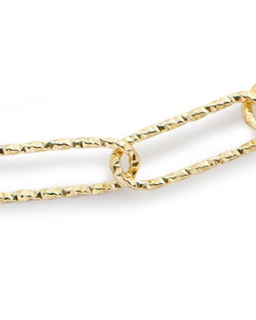 Monica Vinader Metallic Alta Textured Chain Link Bracelet