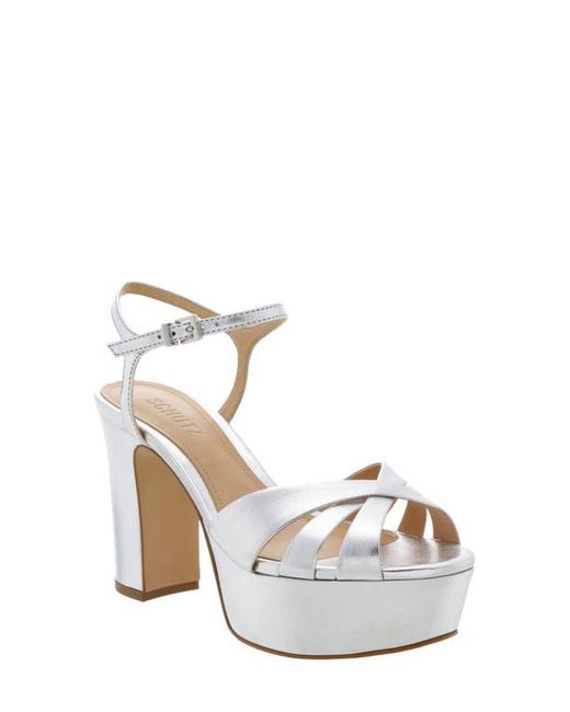 SCHUTZ SHOES Metallic Keefa Platform Sandal