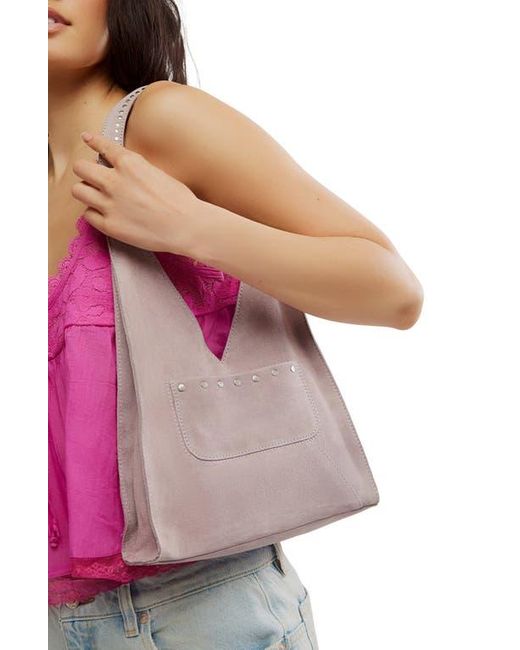 Free People Brown Soho Stud Suede Shoulder Bag