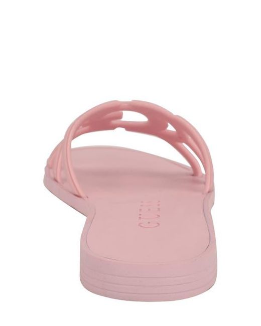 Guess Pink Elyho Jelly Slide Sandal