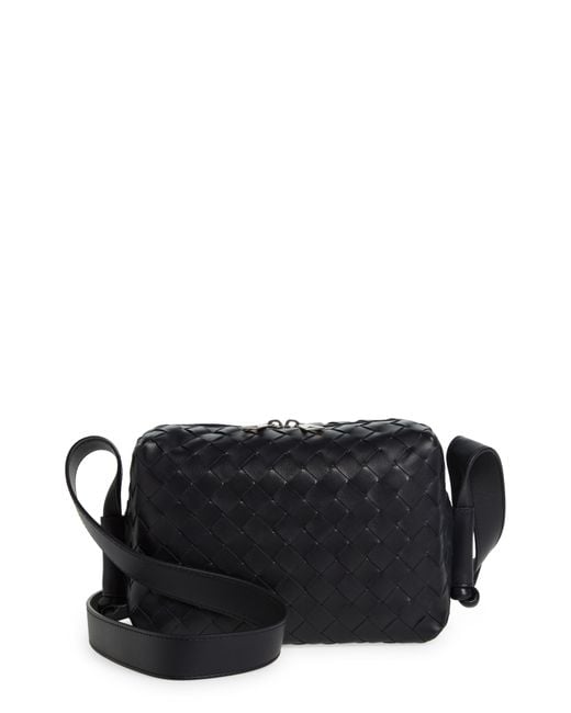 Bottega Veneta Classic Intrecciato Loop Leather Camera Bag in Black for ...